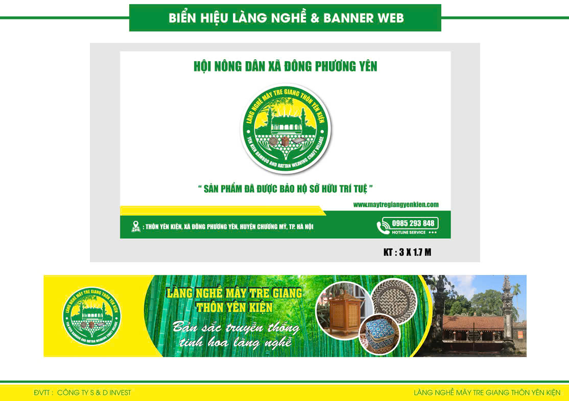 Banner làng nghề Yên Kiện